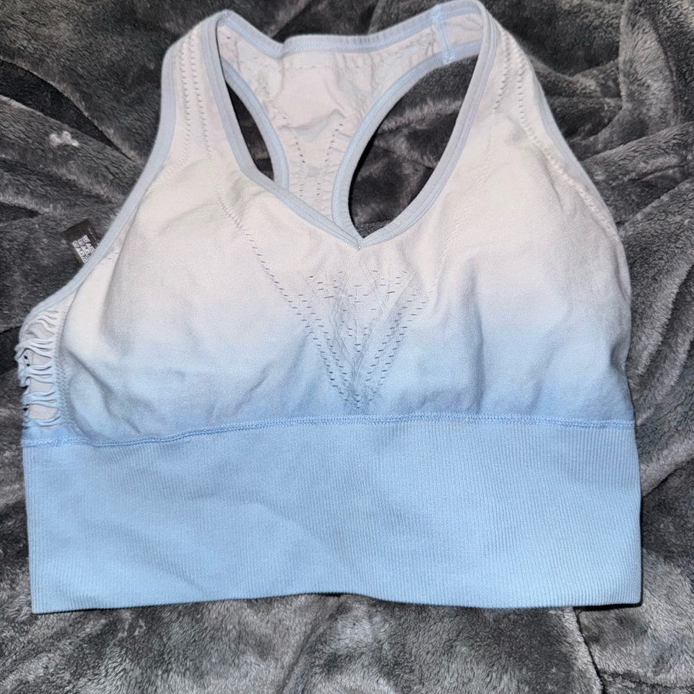 PINK Victoria's Secret Light Blue Ombre Sports Bra